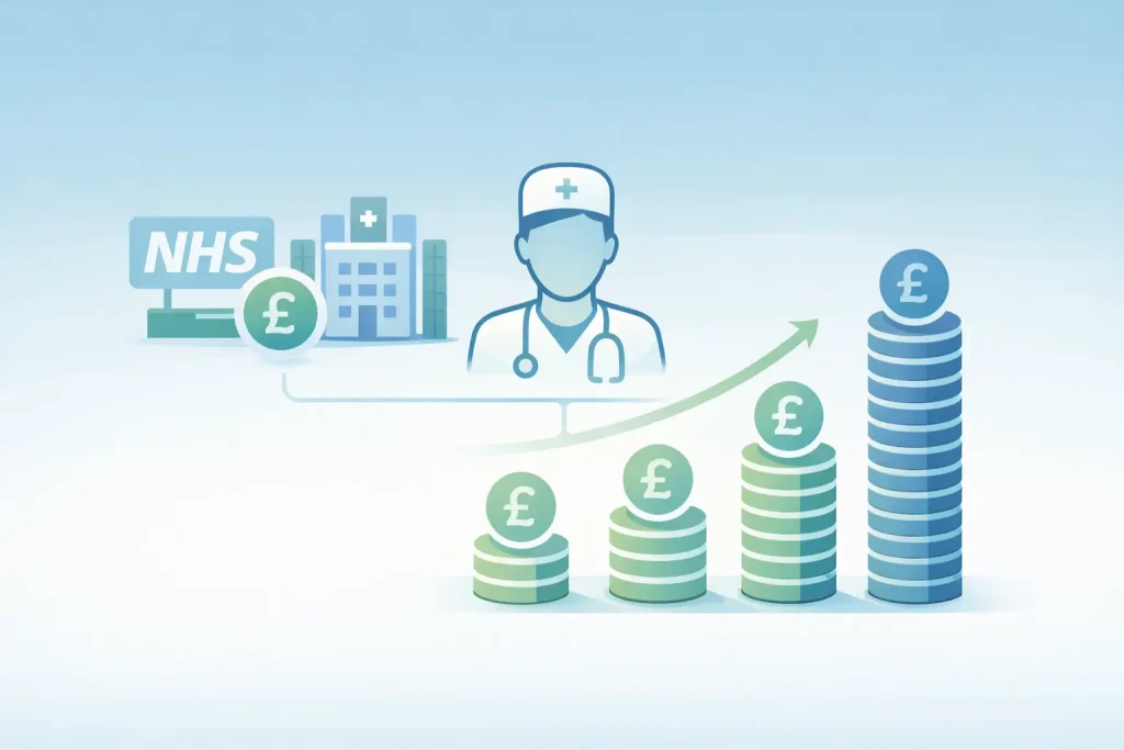 Average radiographer salary in the UK by experience level