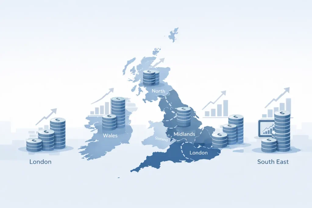 Chartered accountant salary UK by location