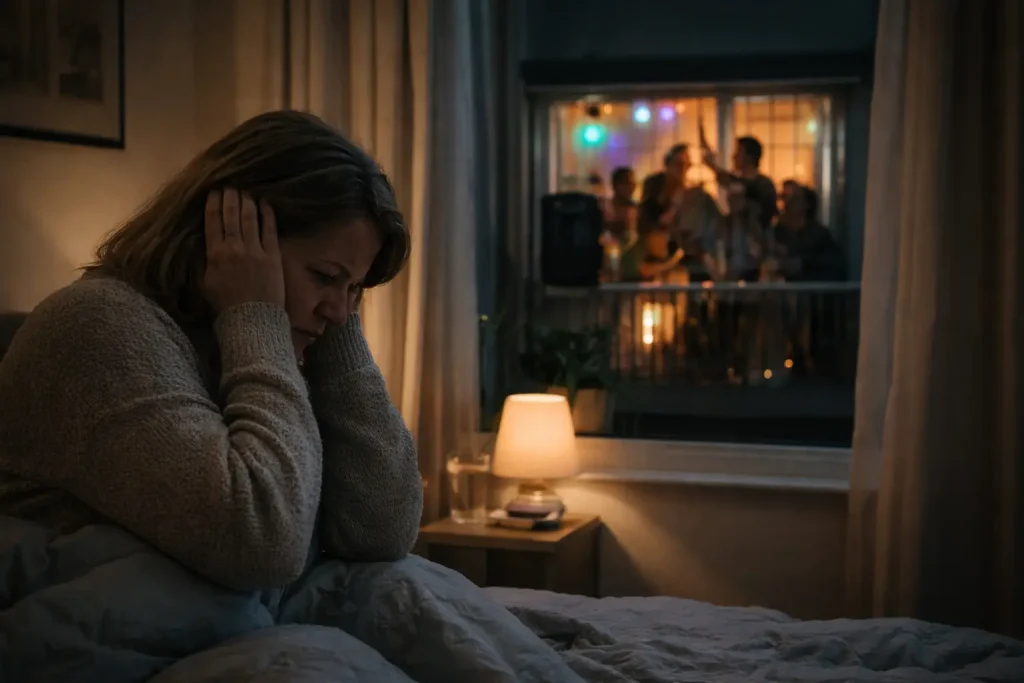 Neighbour noise complaint that can be reported to the council