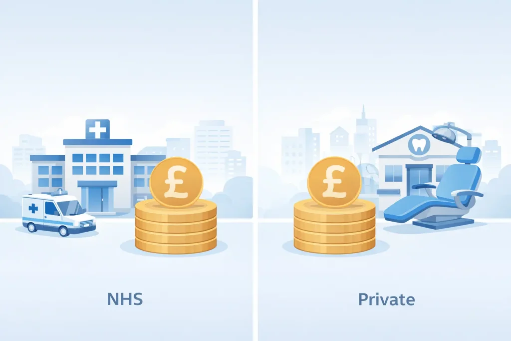 NHS vs private dental nurse salary UK