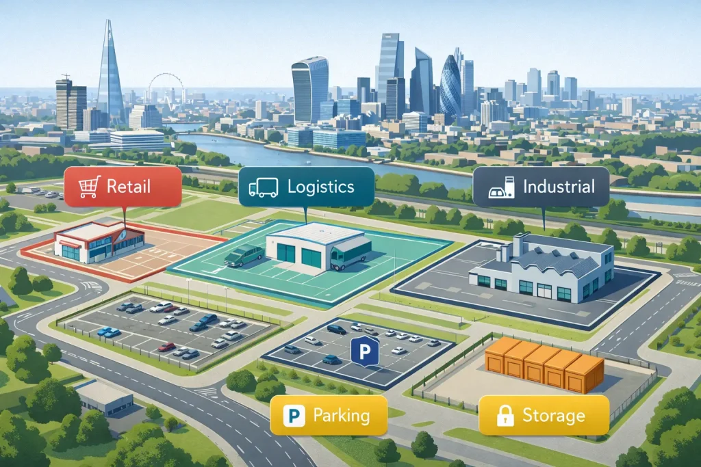 Types of commercial land use in London