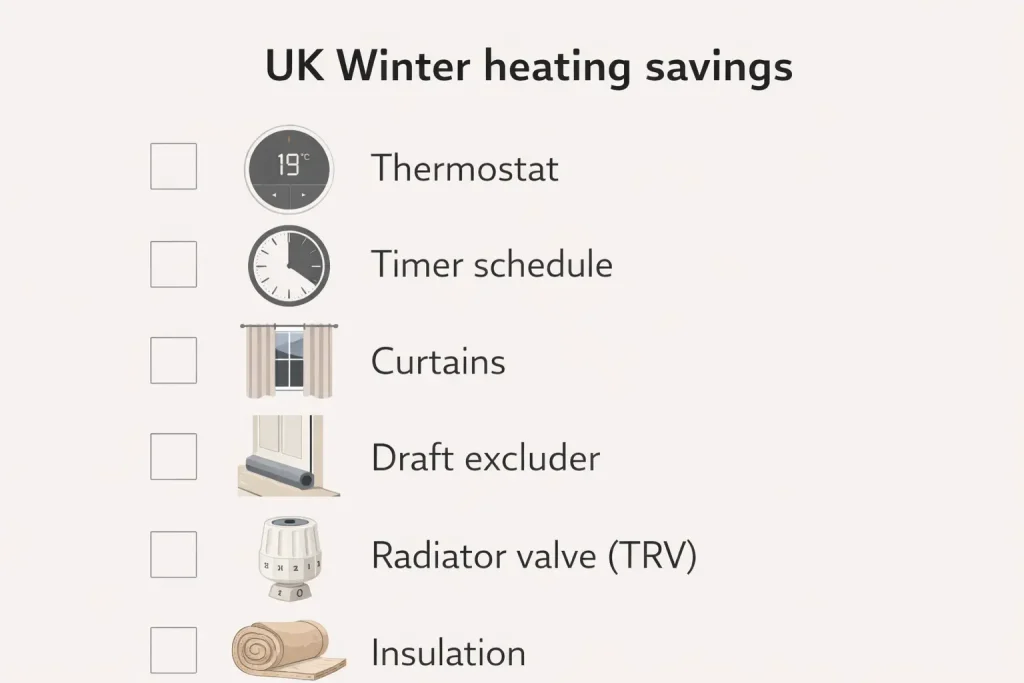 UK Winter Heating Savings Checklist
