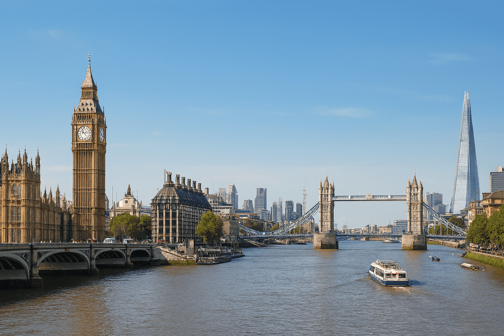 London monthly living costs and cityscape