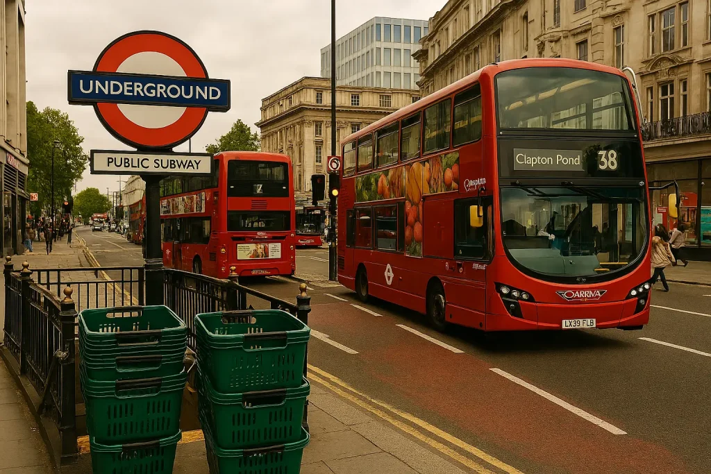 Transportation costs in the UK including public transport and commuting